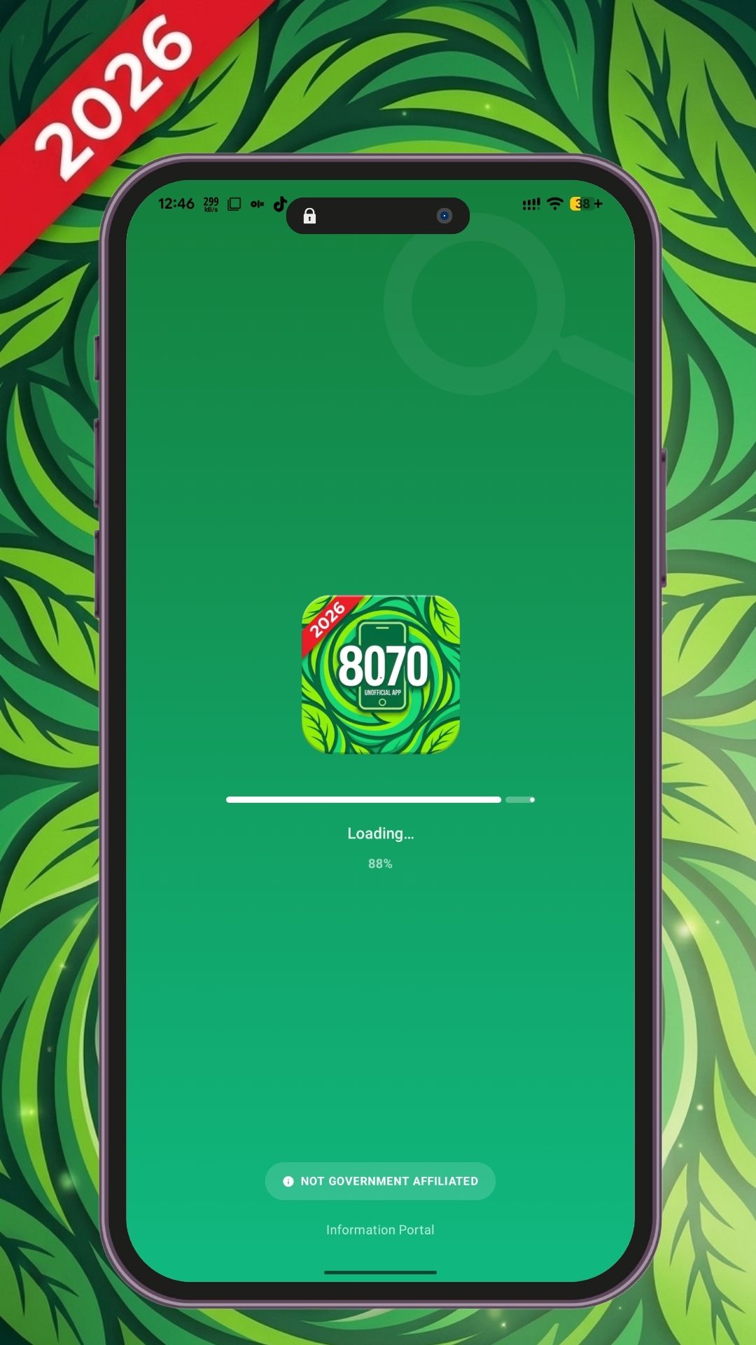 8070 Check Guide - Home screen with language switcher