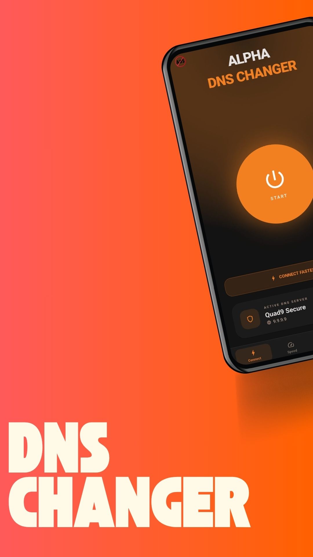 DNS Changer - main dashboard